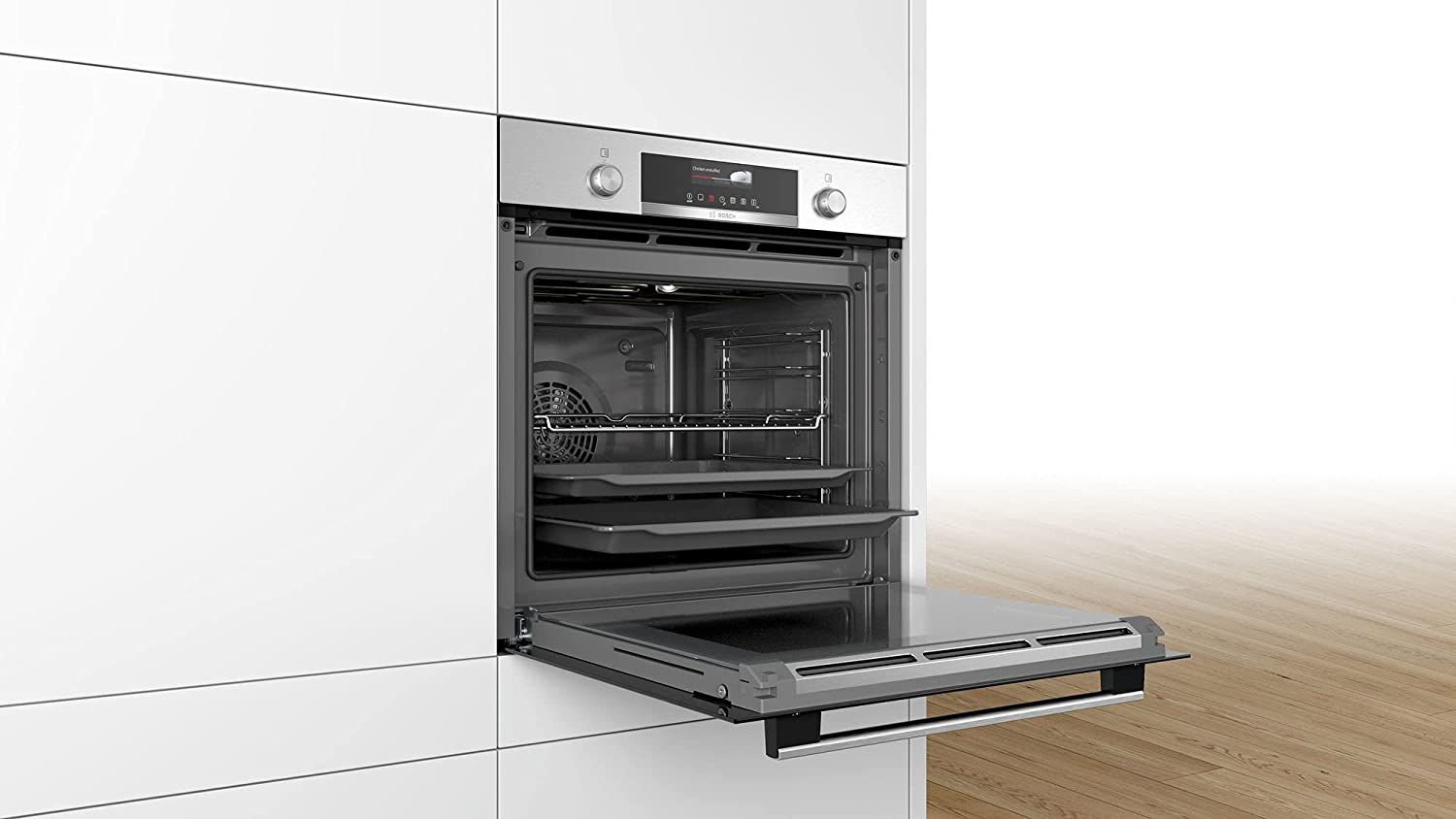 Bosch HBG579BS0 Serie 6, Einbau-Backofen, 60 x 60 cm, Edelstahl