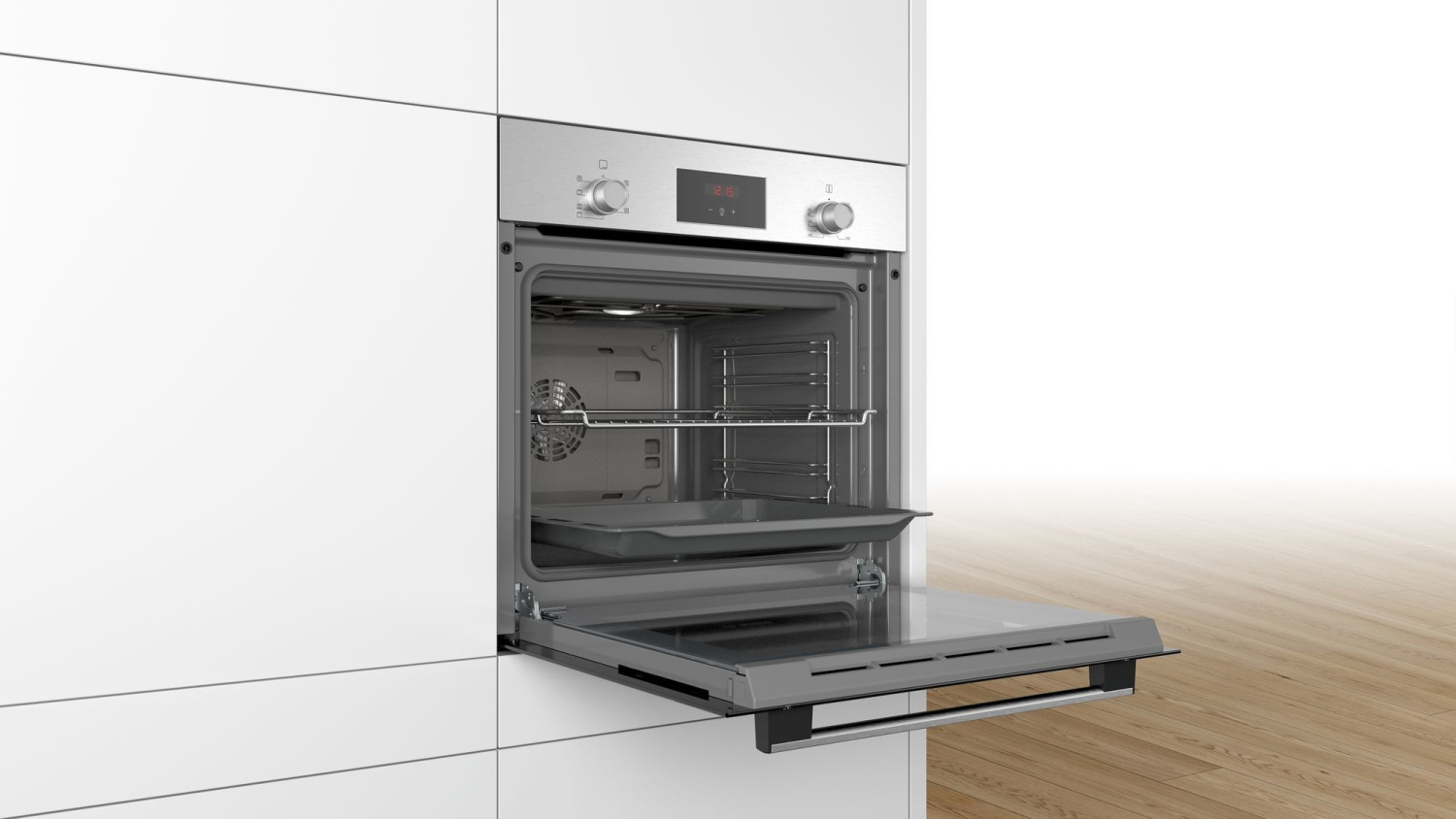 Bosch HBF133BR0 Einbau-Backofen, 60 cm, Edelstahl, EEK: A