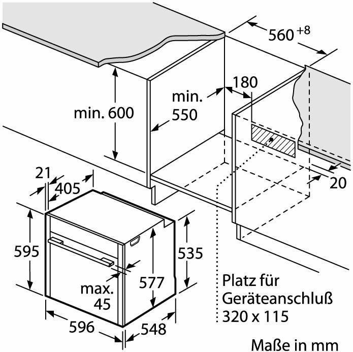 Neff BVT5662N (B56VT62N0) Backofen mit Dampfunterstützung, SLIDE&HIDE 60 cm EEK: A+