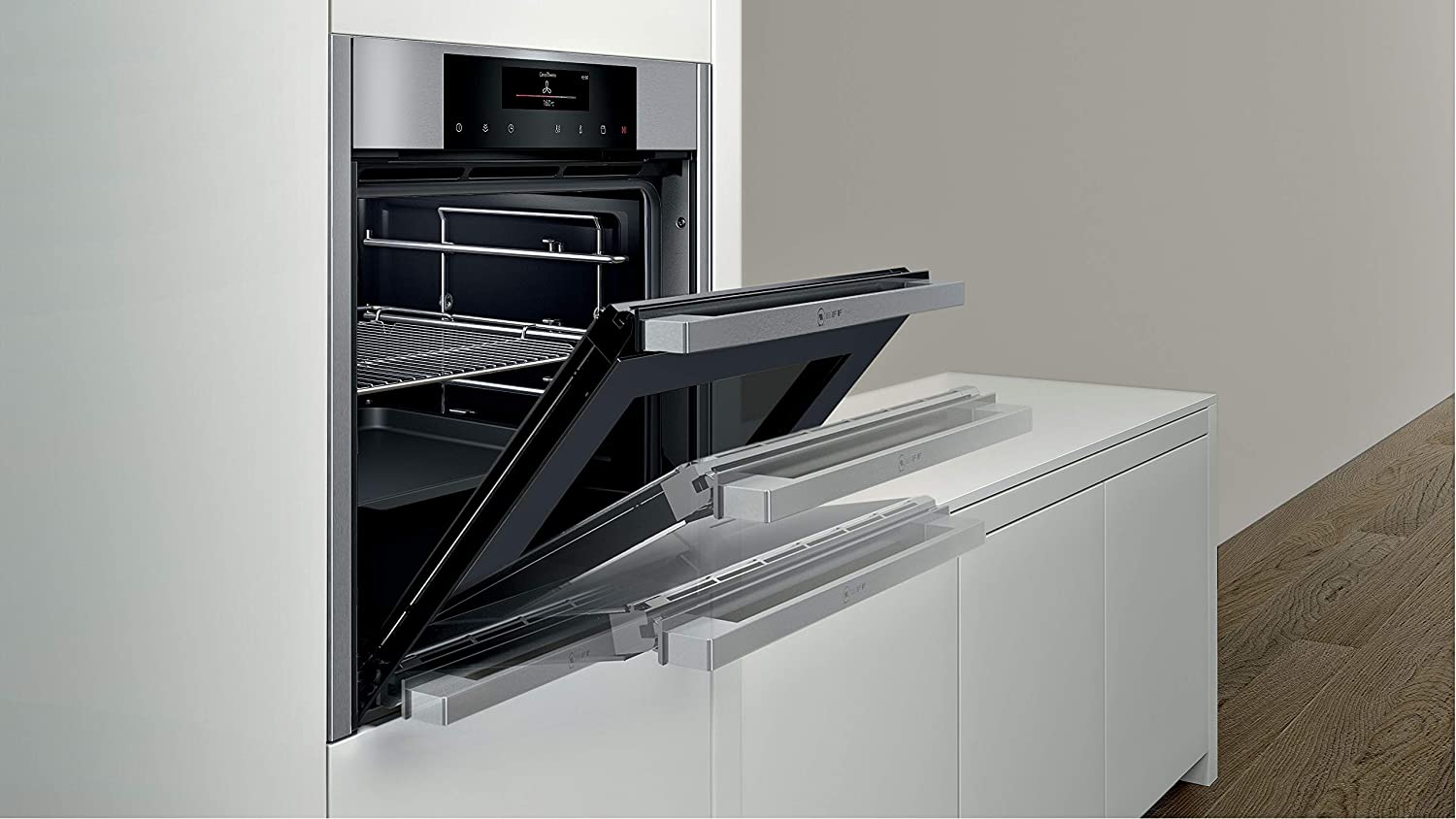 Neff BVT5662N (B56VT62N0) Backofen mit Dampfunterstützung, SLIDE&HIDE 60 cm EEK: A+